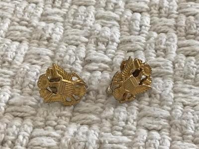 Vintage American Eagle Earrings Marked Screwback