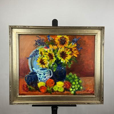 Sale Photo Thumbnail #70: Measures: 20" high x 24" wide framed
Art 20" x 16"