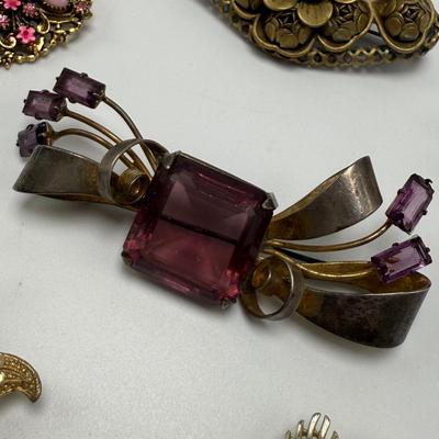 Vintage Brooches incl. Cloisonné w/ Unique Jewelry & More (ST-HS)