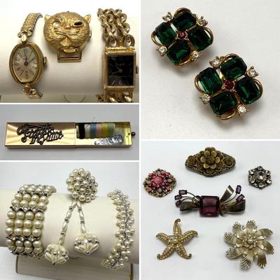 Vintage Brooches incl. Cloisonné w/ Unique Jewelry & More (ST-HS)