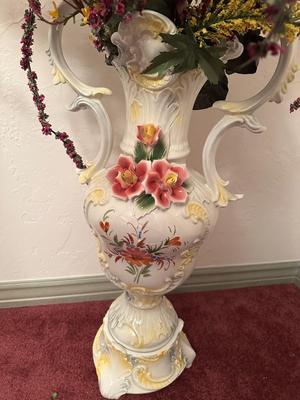 Decor - Capodimonte Vase XL with faux floral