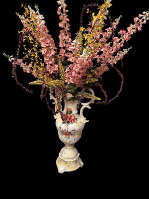 Decor - Capodimonte Vase XL with faux floral