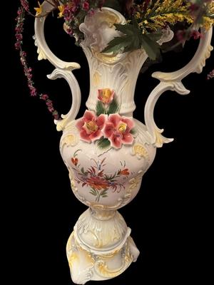 Decor - Capodimonte Vase XL with faux floral