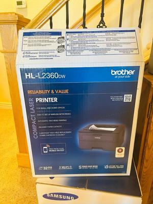 BROTHER HL-L2360DW PRINTER AND NEW TN660 INK CARTRIDGE