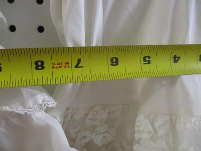 Vintage Toddler Girls Dress Frilly Lace Tiered Cupcake Dress #3