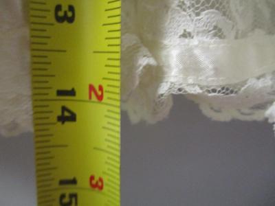 Vintage Toddler Girls Dress Frilly Lace Tiered Cupcake Dress #3
