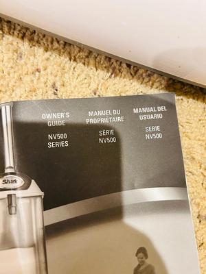 HARDLY USED SHARK ROTATOR NV500 SERIES BAGLESS VACUUM