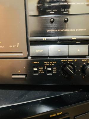 TEAC HOME STEREO RECEIVER, CASSETTE DECK AND CD CHANGER W/REMOTES