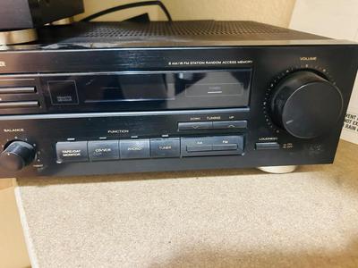 TEAC HOME STEREO RECEIVER, CASSETTE DECK AND CD CHANGER W/REMOTES