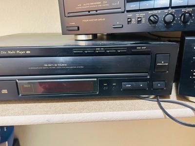 TEAC HOME STEREO RECEIVER, CASSETTE DECK AND CD CHANGER W/REMOTES