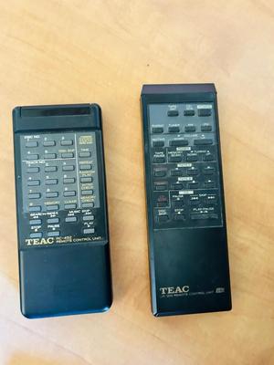 TEAC HOME STEREO RECEIVER, CASSETTE DECK AND CD CHANGER W/REMOTES