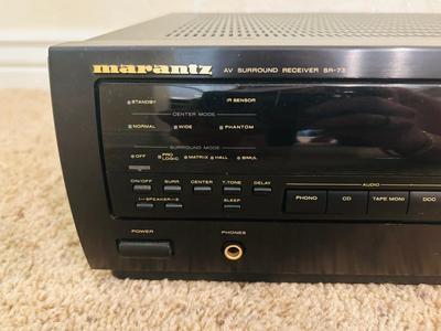 MARANTZ AV SURROUND SOUND RECEIVER SR-73 W/REMOTE