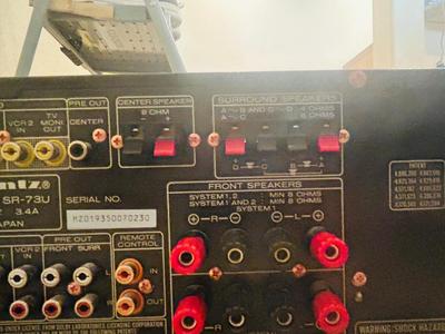 MARANTZ AV SURROUND SOUND RECEIVER SR-73 W/REMOTE