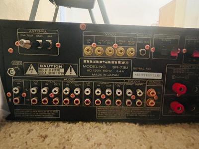 MARANTZ AV SURROUND SOUND RECEIVER SR-73 W/REMOTE