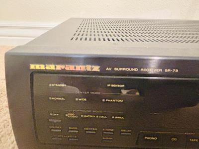 MARANTZ AV SURROUND SOUND RECEIVER SR-73 W/REMOTE