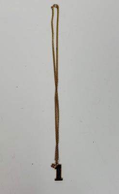 Vintage #1 Pendent Necklace