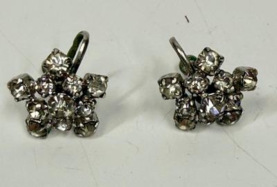 Vintagew Jewelry Lot of 3 Cup-on Earrings W, Germany