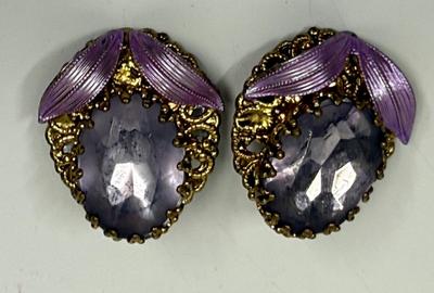 Vintagew Jewelry Lot of 3 Cup-on Earrings W, Germany