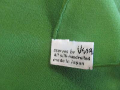 Vintage Sally Gee & Vera Silky Scarf Made Japan Hand Rolled & Assorted Other Brands Of Scarfs & Handkerchiefs #8