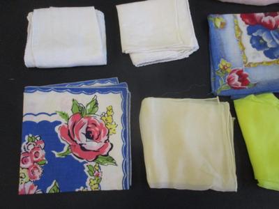 Vintage Sally Gee & Vera Silky Scarf Made Japan Hand Rolled & Assorted Other Brands Of Scarfs & Handkerchiefs #8