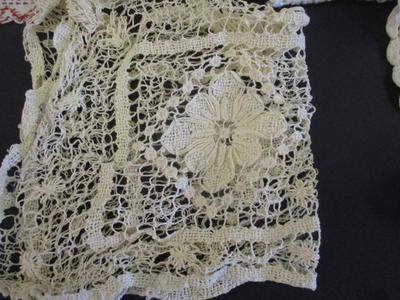 Antique Hand-made Lace & Linens #9