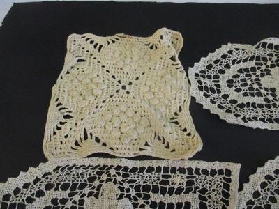 Vintage Doilies Linens Crocheted Hand-made #10