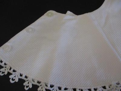 Vintage Detachable Collars With Crochet Trim - Teena Brown Crochet Hat #12