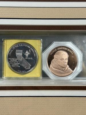 Father Junipero Serra First Day Cover and 2 Commemorative Coins
