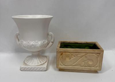 Lot of 2 small pottery pieces Inarco vase and Brayton Pottery from Laguna Beach, CA