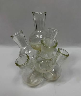 Vintage Glass 7 Cluster Bud Vase Propagation Station Flower Arrangement