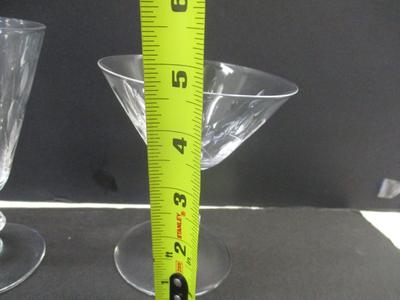 33 - Vintage Etched Wine Glasses