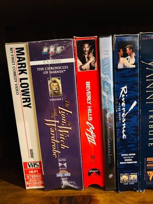 QUASER 4 HEAD VCR AND A GREAT ASSORTMENT OF VHS MOVIES