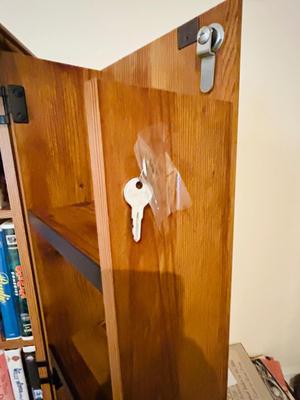 SEVERAL DISNEY MOVIES AND OTHER GREAT FAMILY MOVIES IN A NICE STORAGE CABINET