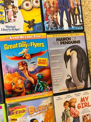 AN EXCELLENT ASSORTMENT OF KID/FAMILY FRIENDLY MOVIES ON DVD
