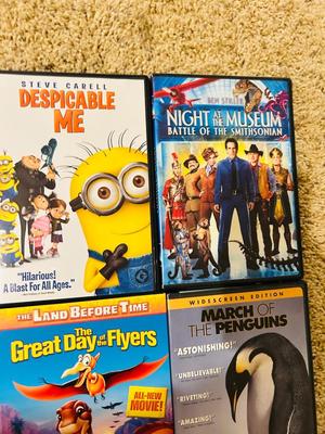 AN EXCELLENT ASSORTMENT OF KID/FAMILY FRIENDLY MOVIES ON DVD