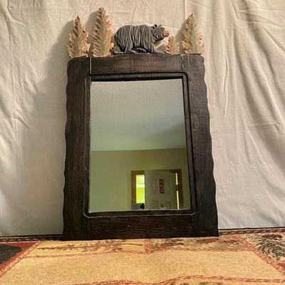 Decorative Mirror w/ Carved Bear & Door Mat (GB2-RG)