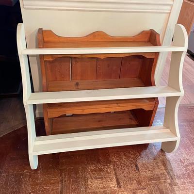 Two Wooden Shelf Units (DR-JS)