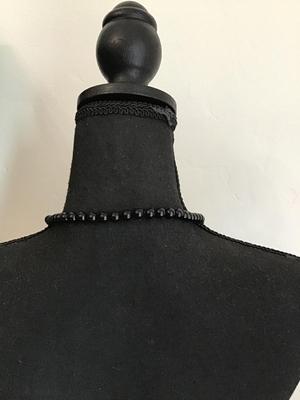 Vintage Black and white pearled necklace