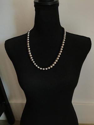 Vintage, white and black necklace