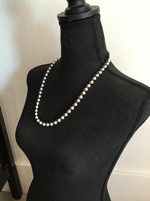 Vintage, white and black necklace