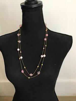 Vintage multicolor beaded necklace