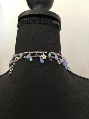 Very beautiful multicolor, Silver Tone necklace