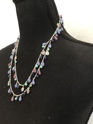 Very beautiful multicolor, Silver Tone necklace