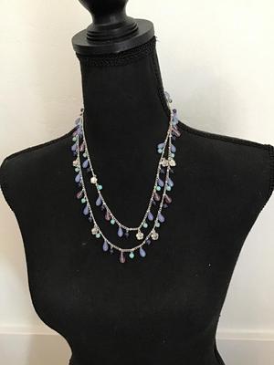 Very beautiful multicolor, Silver Tone necklace