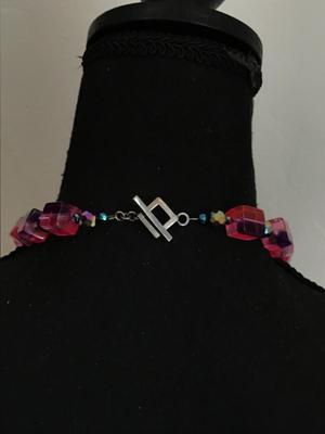 Beautiful pink vintage necklace