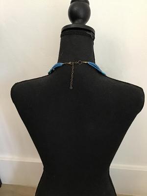 Vintage multicolor statement necklace