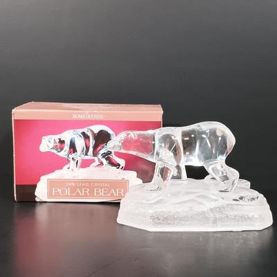 LOT 2: Set of (4) Cristal d'Arques and Hometrends Crystal Sculptures- Eagle, Bears & Dolphin