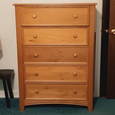 LOT 138: Contemporary Style Dresser and Queen Size Bedframe