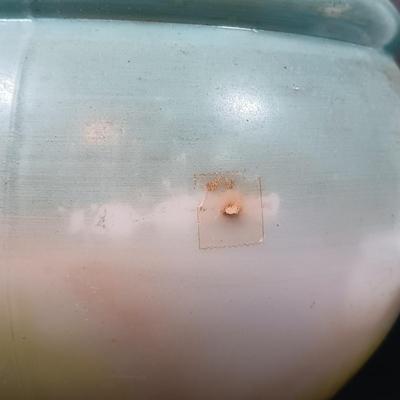 LOT 146: Gone with the Wind Style Electrified Oil Lamps with Milk Glass Shades
