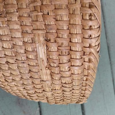 LOT 191: Collection of (5) Hand Woven Natural Fiber Baskets
